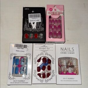 Nail Art Sets - Multicolor - BUNDLE OF FIVE SETS